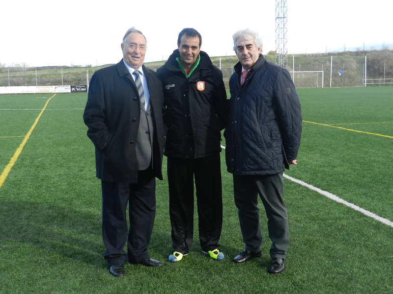 Visita del Presidente de la Federación de Fútbol de Madrid a nuestra academia