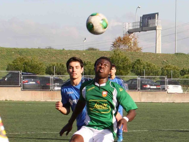 Emile Waita, InterSoccer student, debuts with the Youth Honor Division Alcobendas-Levitt CF